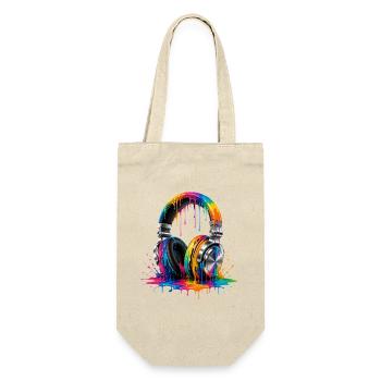 Chromatic Drip Headphones - Gift Bag for Bottles - nature - Front