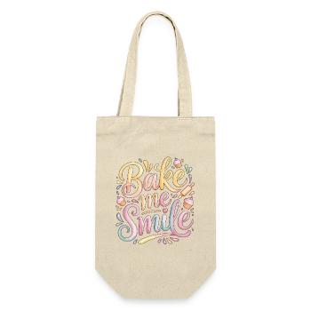 Pastry Chef Bake Me Smile Pastry Artist Baker - Gift Bag for Bottles - nature - Front