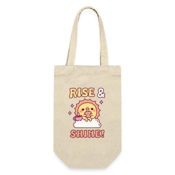 Cute Sun With Toast And Coffee Rise and Shine - Gift Bag for Bottles - nature - Front