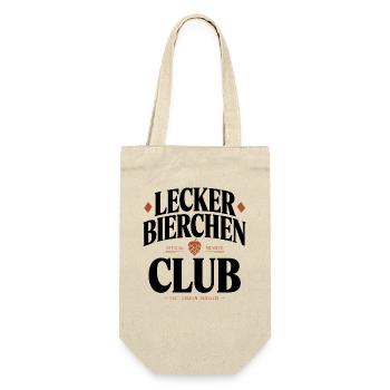 Lecker Bierchen Club Bier Spruch JGA Malle Bier - Gift Bag for Bottles - nature - Front