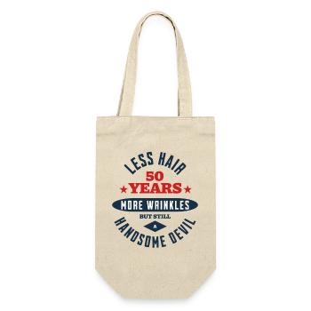 50th Birthday Devil - Gift Bag for Bottles - nature - Front