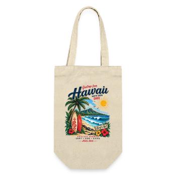 Hawaii Surf & Sunshine Vintage Tee - Gift Bag for Bottles - nature - Front