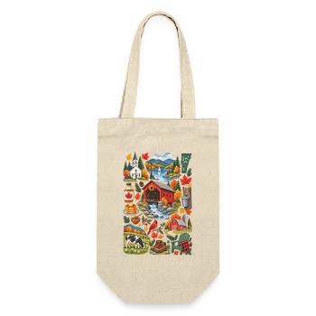 Vermont Love | Fall & Maple Country - Gift Bag for Bottles - nature - Front