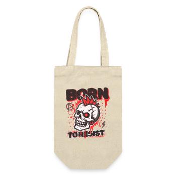 Born To Resist - Geschenkbeutel für Flaschen - Natur - Vorne