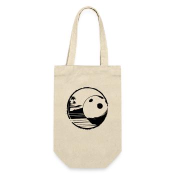 Bowling - Geschenkbeutel für Flaschen - Natur - Vorne