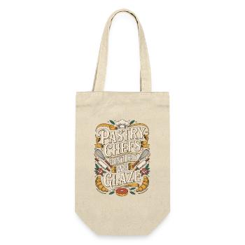 Pastry Chefs Don't Cry We Glaze Dessert Chef - Gift Bag for Bottles - nature - Front