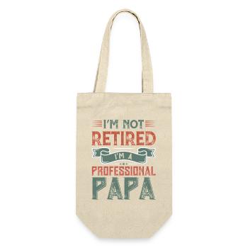 Papa professionnel non à la retraite - Sac à bouteille - nature - Devant