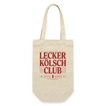 Lecker Kölsch Club Kölle Kölner Bier Brauhaus Köln - Geschenkbeutel für Flaschen - Natur - Vorne