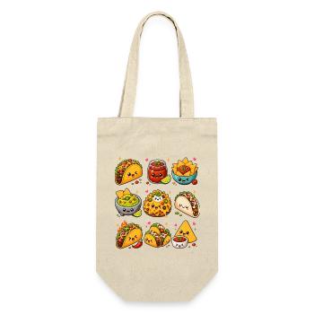 Kawaii Tacos | Mexican food - Gift Bag for Bottles - nature - Front