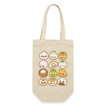 Raviolis Kawaii | Raviolis & Bao - Sac à bouteille - nature - Devant