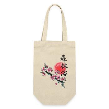 japan Kirschblüte japanisch anime asiatisch - Geschenkbeutel für Flaschen - Natur - Vorne
