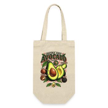 Avocado Anatomie Food Shirt - Geschenkbeutel für Flaschen - Natur - Vorne