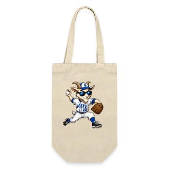 G.O.A.T. Pitcher Baseball Goat - Geschenkbeutel für Flaschen - Natur - Vorne