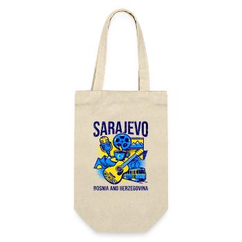 Sarajevo Bosnia And Herzegovina Travel Art - Geschenkbeutel für Flaschen - Natur - Vorne