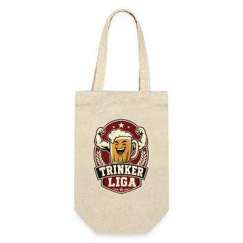 Trinker Liga - Geschenkbeutel für Flaschen - Natur - Vorne