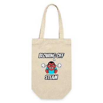 Dampf ablassen – Witzige buchstäbliche Idiom-Zeichentrickserie - Geschenkbeutel für Flaschen - Natur - Vorne
