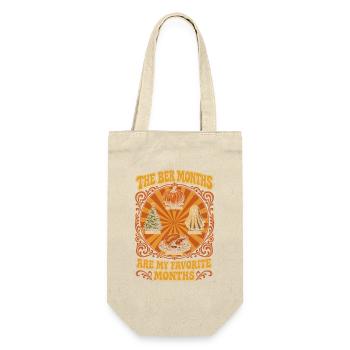 Die ber Monate Sind Meine Lieblings Herbst Winter - Geschenkbeutel für Flaschen - Natur - Vorne