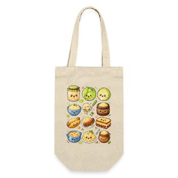 Kawaii Sauerkraut | Kohl & Hausmannskost - Geschenkbeutel für Flaschen - Natur - Vorne