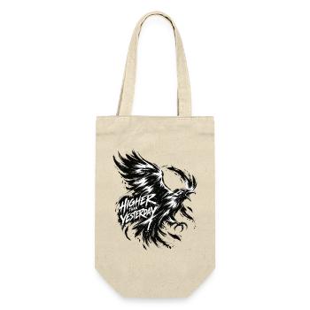 Höher als gestern – Adler - Geschenkbeutel für Flaschen - Natur - Vorne
