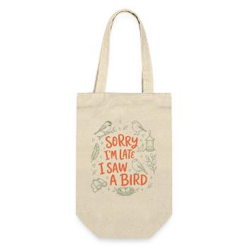 Entschuldigung, Dass Ich Zu Spät War, Ich Habe - Geschenkbeutel für Flaschen - Natur - Vorne