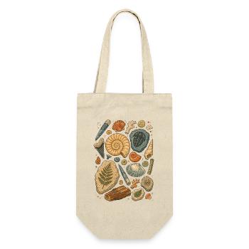 Fossilien | Paläontologie & Urzeit - Geschenkbeutel für Flaschen - Natur - Vorne