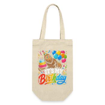 Bigfoot Geburtstag Fiesta - Geschenkbeutel für Flaschen - Natur - Vorne