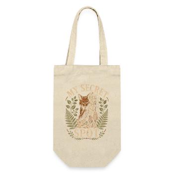  Mein Geheimer Ort Morchelpilze Sammeln Fuchs Auf - Geschenkbeutel für Flaschen - Natur - Vorne