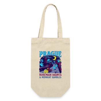 Dachshund Prague Bohemian Haunts Midnight Rambles - Geschenkbeutel für Flaschen - Natur - Vorne