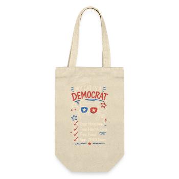  My Cat Is A Democrat Funny Political Republican - Geschenkbeutel für Flaschen - Natur - Vorne