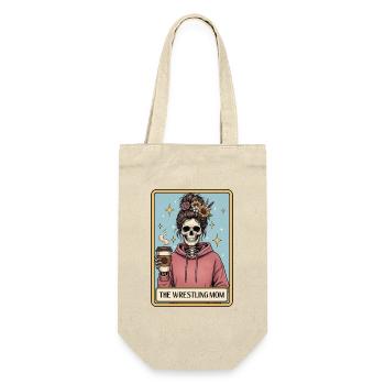 The Wrestling Mom – Stolzes Wrestling-Elterngeschenk - Geschenkbeutel für Flaschen - Natur - Vorne
