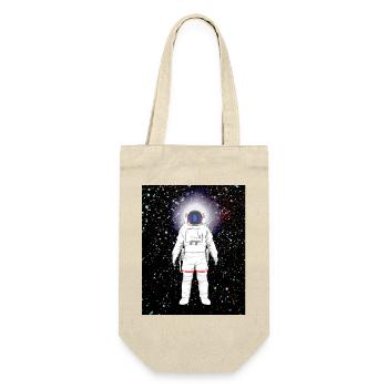 Astronaut im Farbspektrum - Geschenkbeutel für Flaschen - Natur - Vorne