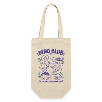 Dino Club – Kleine Dinos, große Abenteuer - Geschenkbeutel für Flaschen - Natur - Vorne