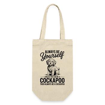 Cockapoo Spruch Hunde Lustiges Cockapoo Geschenk - Geschenkbeutel für Flaschen - Natur - Vorne