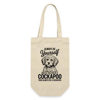 Cockapoo Spruch Hunde Lustiges Cockapoo Geschenk - Geschenkbeutel für Flaschen - Natur - Vorne