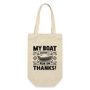 Mein Boot fährt nicht dank seltsamem Bootsdesign - Geschenkbeutel für Flaschen - Natur - Vorne