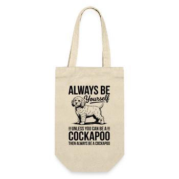 Cockapoo Spruch Hunde Lustiges Cockapoo Geschenk - Geschenkbeutel für Flaschen - Natur - Vorne