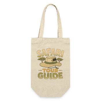 Safari Tour Guide - Geschenkbeutel für Flaschen - Natur - Vorne