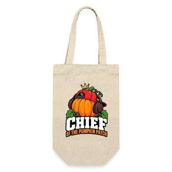 Kürbis Chef Patch Kopfhörer - Geschenkbeutel für Flaschen - Natur - Vorne