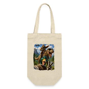 Mallard Duck Selfie Bigfoot T Rex UFO Funny Gifts - Geschenkbeutel für Flaschen - Natur - Vorne