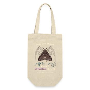 Gothic Moth Observer: Strange Hours - Geschenkbeutel für Flaschen - Natur - Vorne