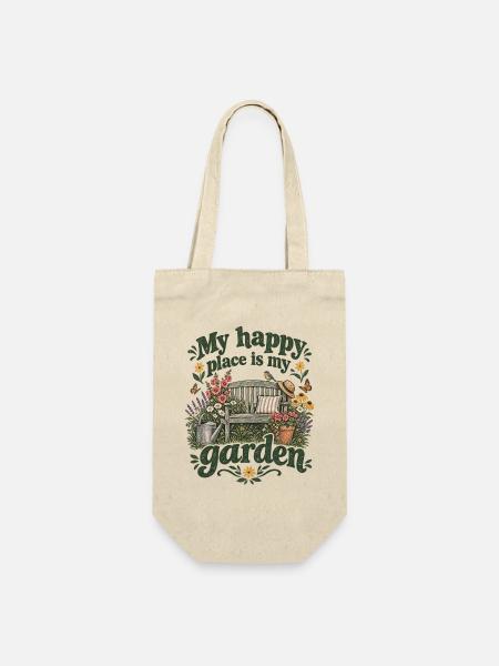 Gartenruhe: Garten Lover Geschenkidee - Geschenkbeutel für Flaschen - Natur