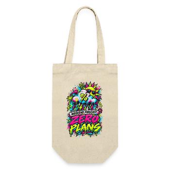 Zero Plans Weekend Graffiti - Geschenkbeutel für Flaschen - Natur - Vorne