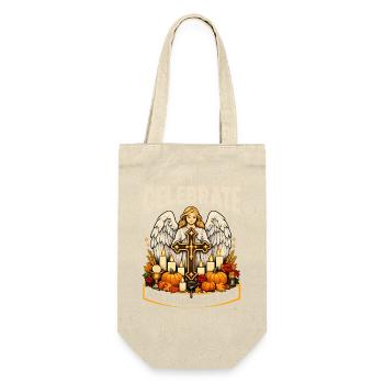 Katholischen Kirche Zu Halloween - Geschenkbeutel für Flaschen - Natur - Vorne