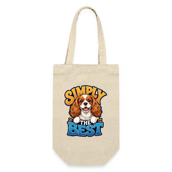 Kavallerier King Charles Spaniel - Geschenkbeutel für Flaschen - Natur - Vorne