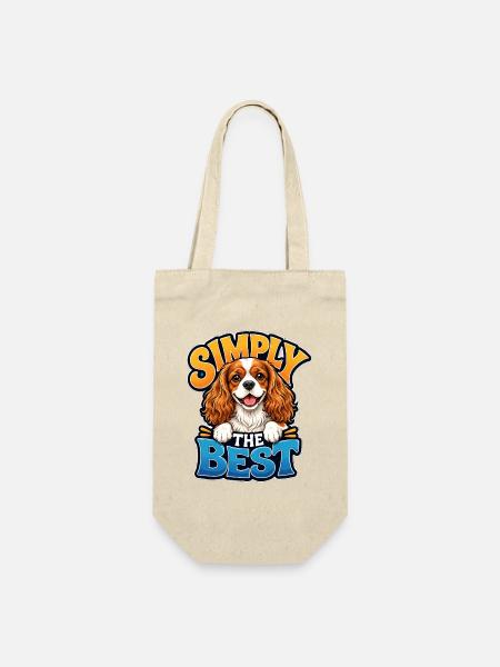 Kavallerier King Charles Spaniel - Geschenkbeutel für Flaschen - Natur