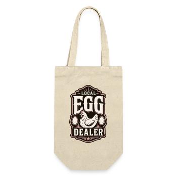 Local Egg Dealer - Geschenkbeutel für Flaschen - Natur - Vorne