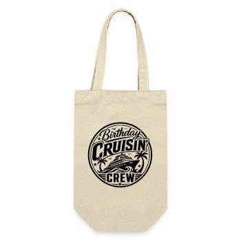 Birthday Cruisin Crew - Geschenkbeutel für Flaschen - Natur - Vorne