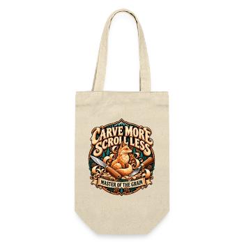 Carve More Scroll Less Master Of The Grain Fox - Geschenkbeutel für Flaschen - Natur - Vorne