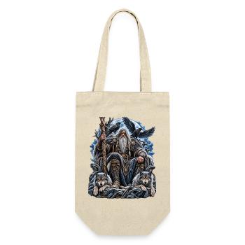 Odin – Allvater der nordischen Mythologie - Geschenkbeutel für Flaschen - Natur - Vorne