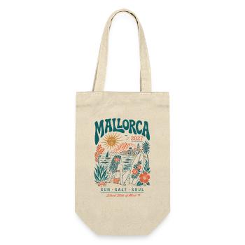 Mallorca Inselzauber 2027 - Geschenkbeutel für Flaschen - Natur - Vorne